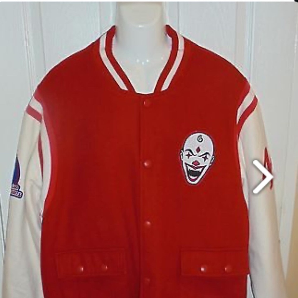 RARE 1940 ETHIOPIAN CLOWNS NEGRO LEAGUE BASEBALL WOOL JACKET 5Xl. Fit Like a 4XL